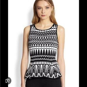 BNWT Milly peplum knit top